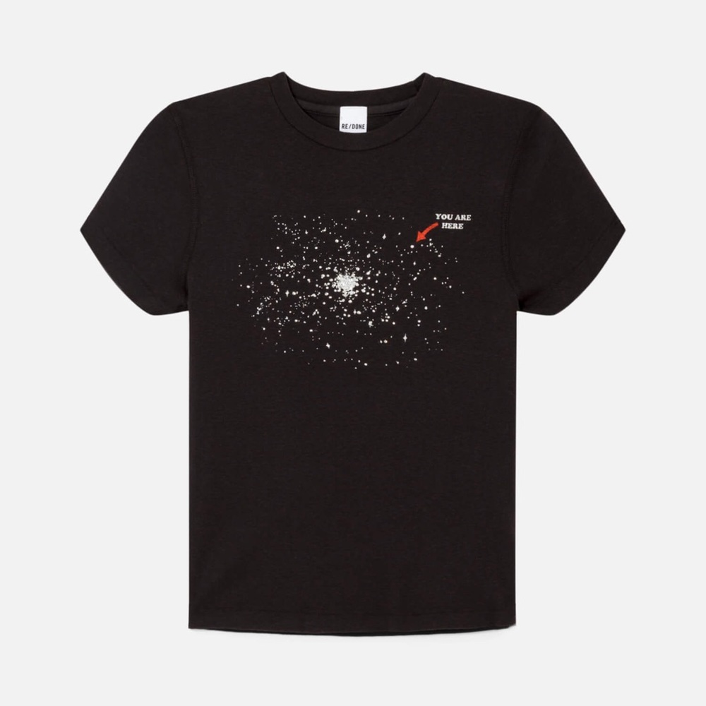 ISO RE/DONE RHINESTONE SPACE 90s BABY TEE ***DO NOT BUY!!!***
